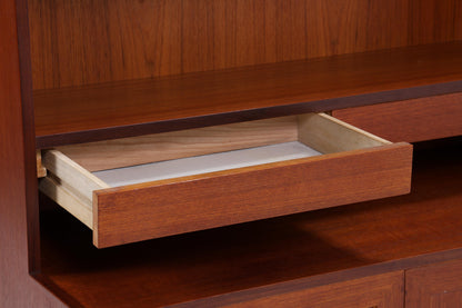 Vintage Teak Regal 60er Jahre | Mid Century Schrank Retro Bücherregal Holz Aufbewahrung