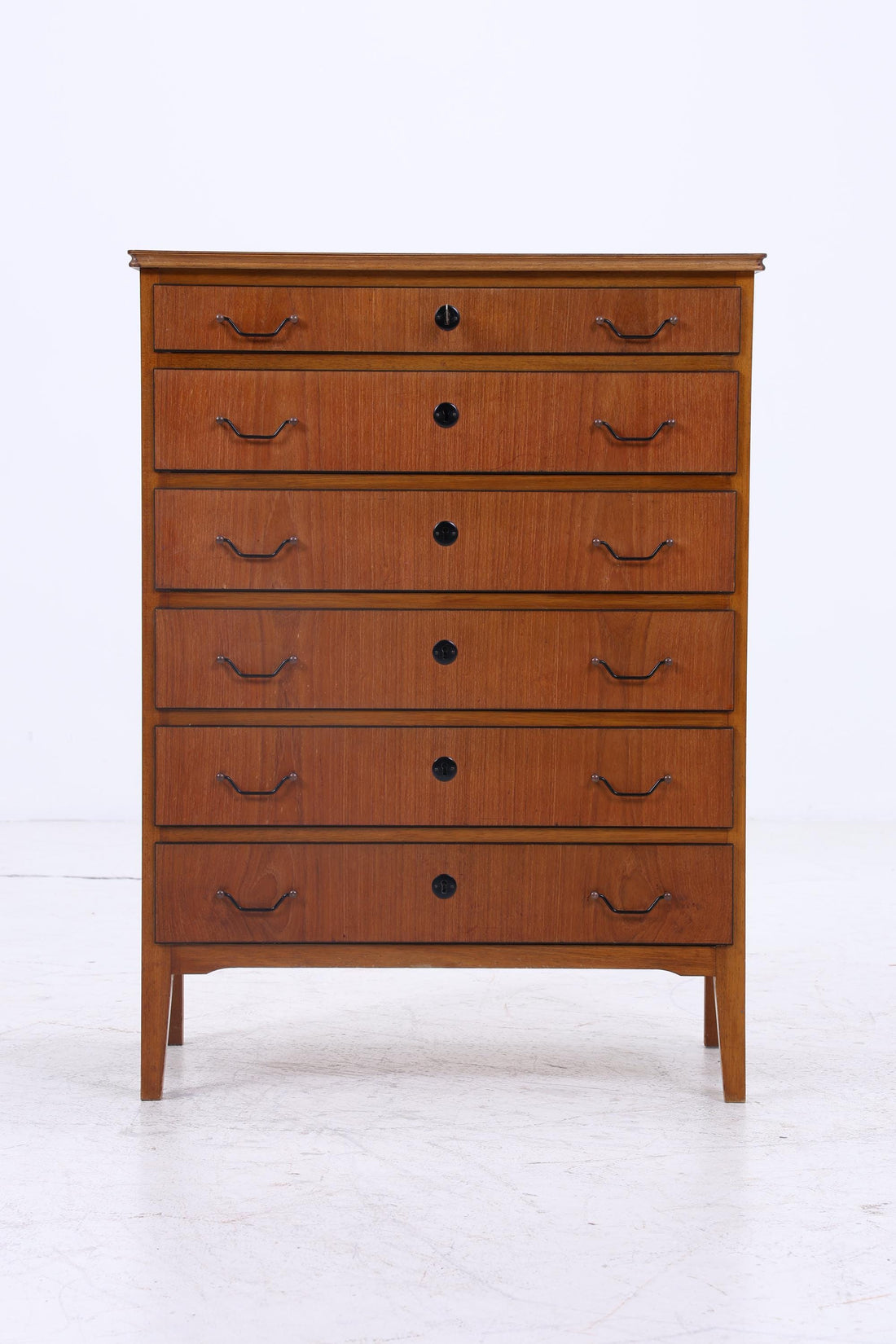 Vintage Teak Kommode | Mid Century Schubladen Schrank Holz Aufbewahrung 60er Jahre