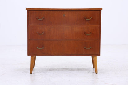 Vintage Teak Kommode  | Mid Century Schubladen Schrank Holz Aufbewahrung 60er Jahre