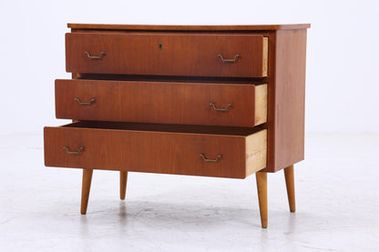 Vintage Teak Kommode  | Mid Century Schubladen Schrank Holz Aufbewahrung 60er Jahre