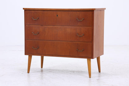 Vintage Teak Kommode  | Mid Century Schubladen Schrank Holz Aufbewahrung 60er Jahre