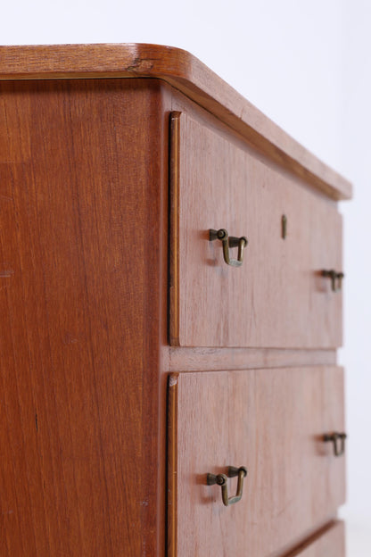 Vintage Teak Kommode  | Mid Century Schubladen Schrank Holz Aufbewahrung 60er Jahre
