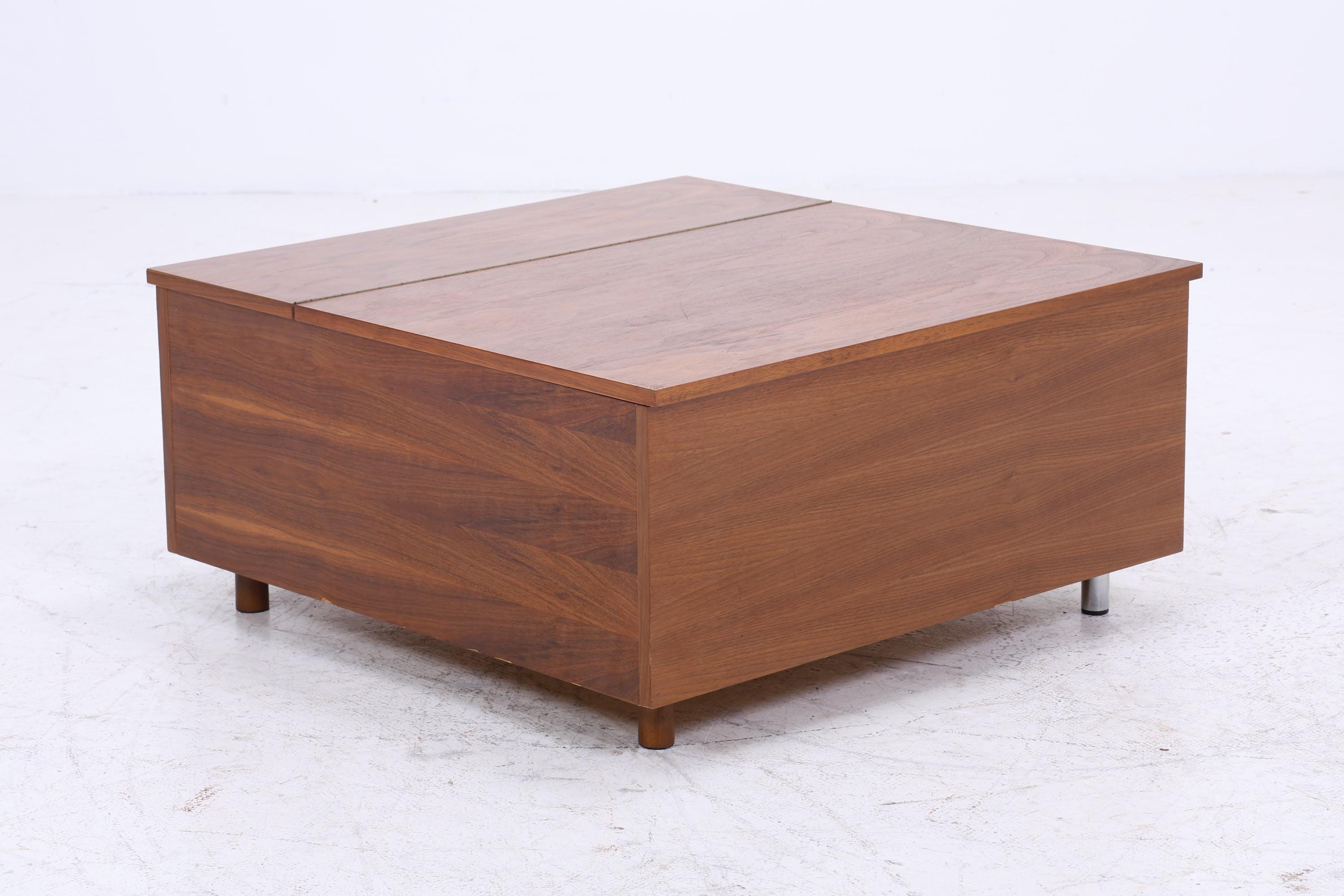 Wunderschöner Vintage Couchtisch | Mid Century Tisch mit Klappe  60er Jahre Retro Wohnzimmer