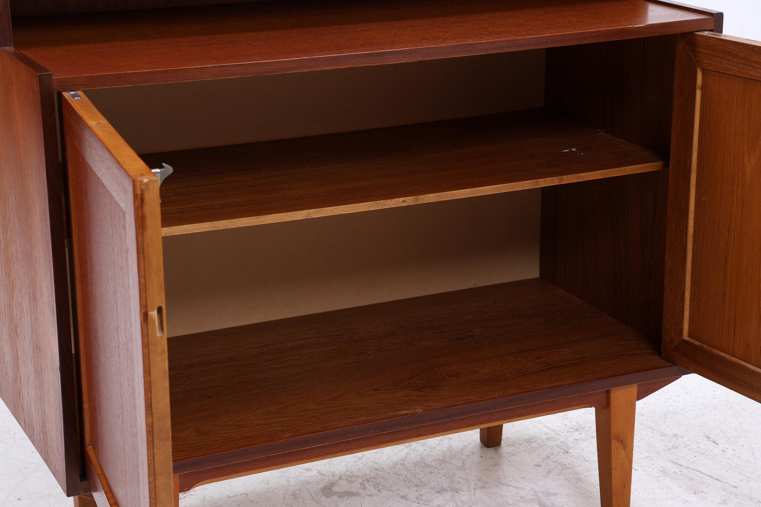 Vintage Teak Regal 60er Jahre | Mid Century Schrank Retro Bücherregal Holz Aufbewahrung