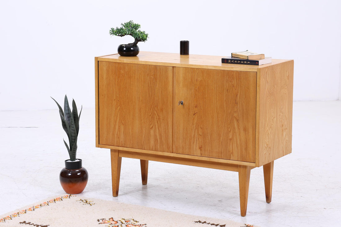 Vintage Hellerau Kommode der Serie 602 | Mid Century Franz Ehrlich Esche Schrank | Holz Aufbewahrung