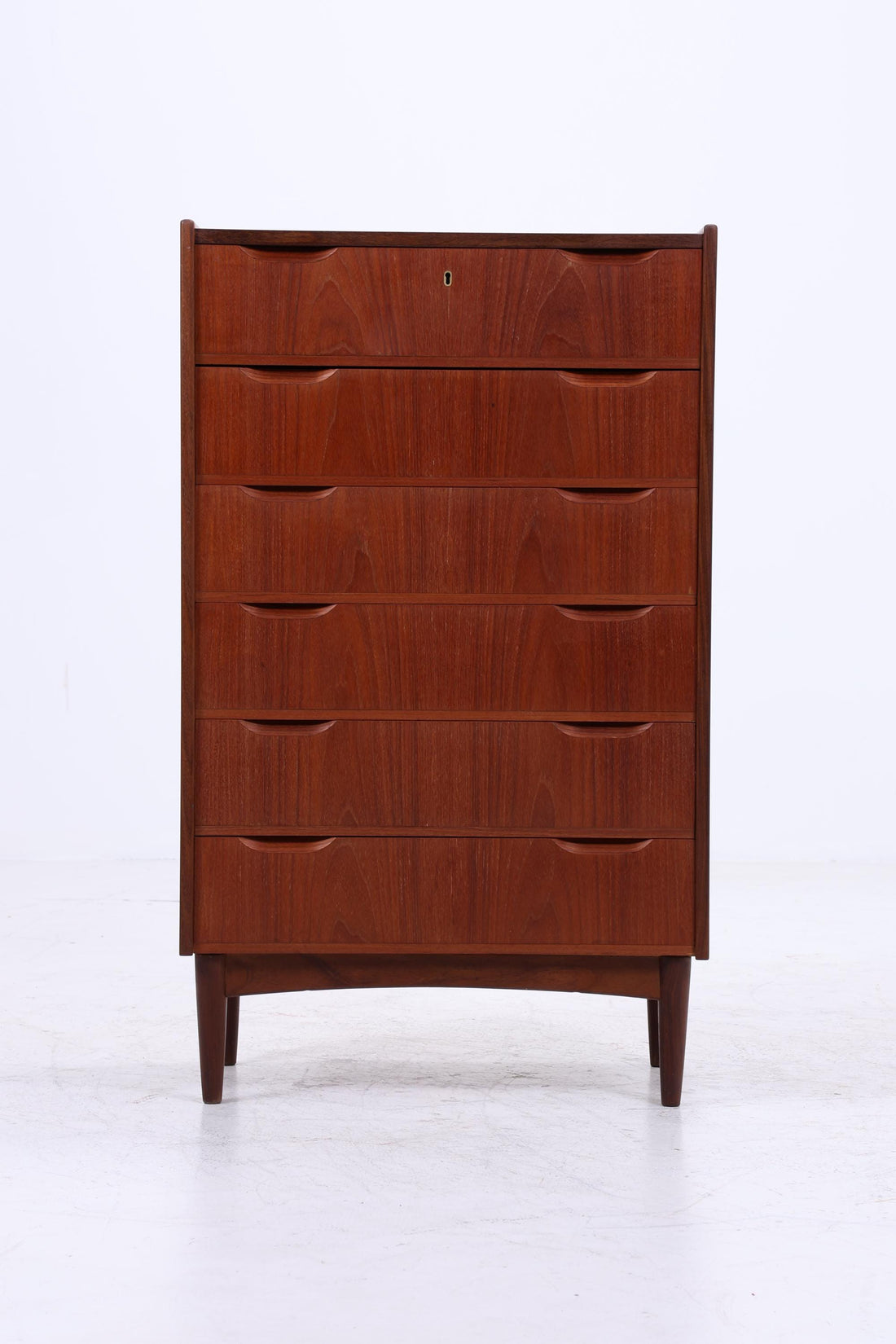 Vintage Teak Schubladen Kommode | Danish Design Mid Century Schrank Holz Aufbewahrung 60er Jahre