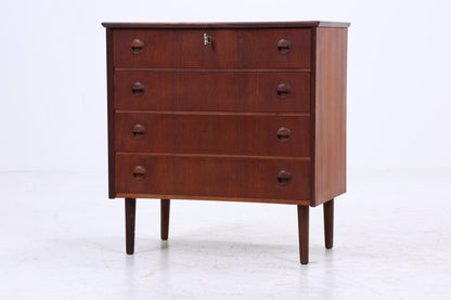 Vintage Teak Schubladen Kommode | Mid Century Schubladen Schrank | Holz Aufbewahrung 60er 70er Jahre