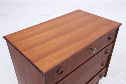 Vintage Teak Schubladen Kommode | Mid Century Schubladen Schrank | Holz Aufbewahrung 60er 70er Jahre