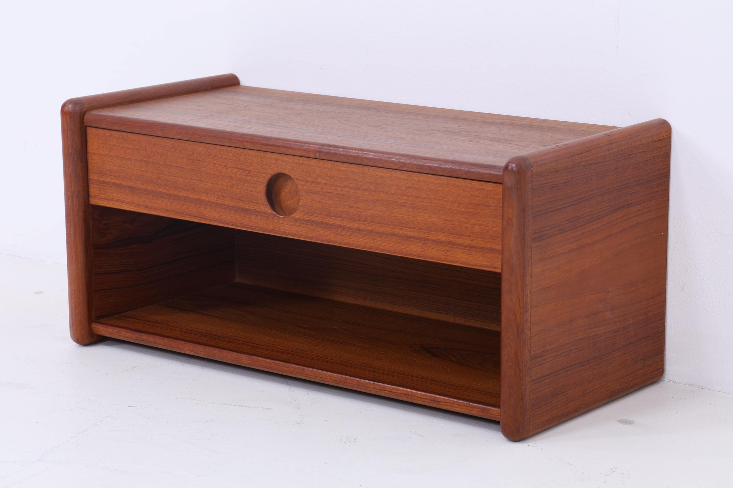 Vintage Teak Wandkonsole von Kai Kristiansen für Vildbjerg Møbelfabrik  | Mid Century Schubladen Wandschrank Holz Aufbewahrung 60er Jahre