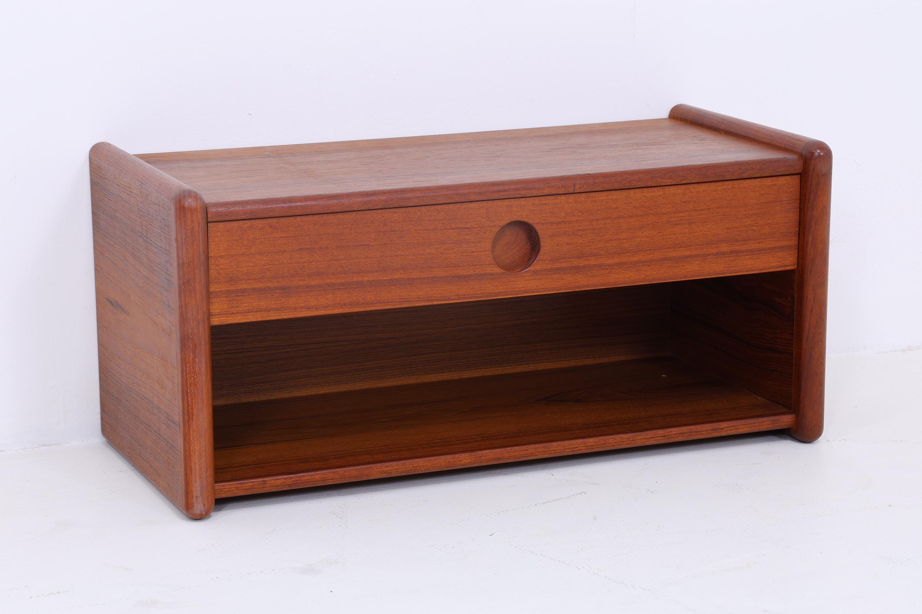 Vintage Teak Wandkonsole von Kai Kristiansen für Vildbjerg Møbelfabrik  | Mid Century Schubladen Wandschrank Holz Aufbewahrung 60er Jahre