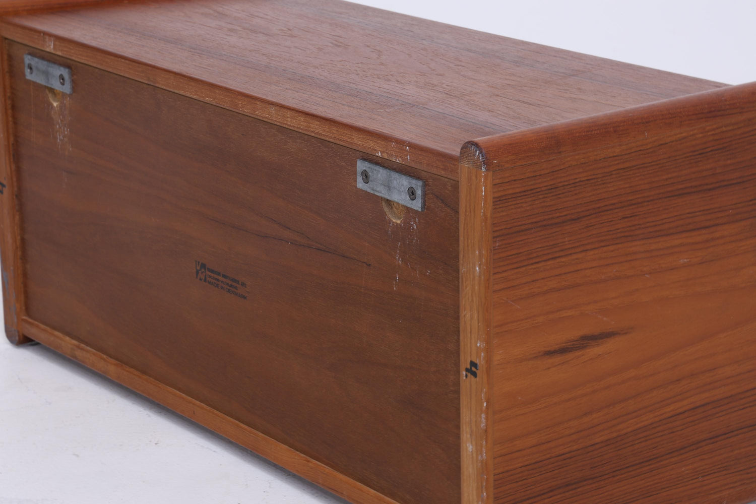 Vintage Teak Wandkonsole von Kai Kristiansen für Vildbjerg Møbelfabrik  | Mid Century Schubladen Wandschrank Holz Aufbewahrung 60er Jahre