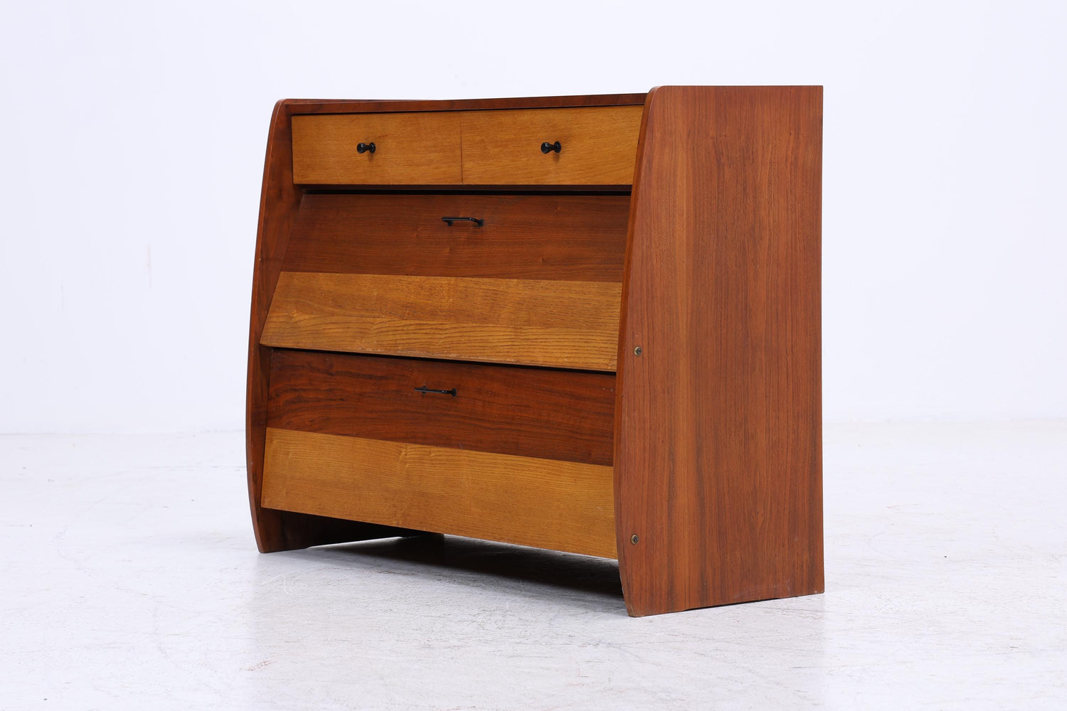 Vintage Schuhkommode aus den 60er Jahren | Mid Century Schrank Kommode mit Schubladen Retro Schuhschrank Flur Holz Aufbewahrung
