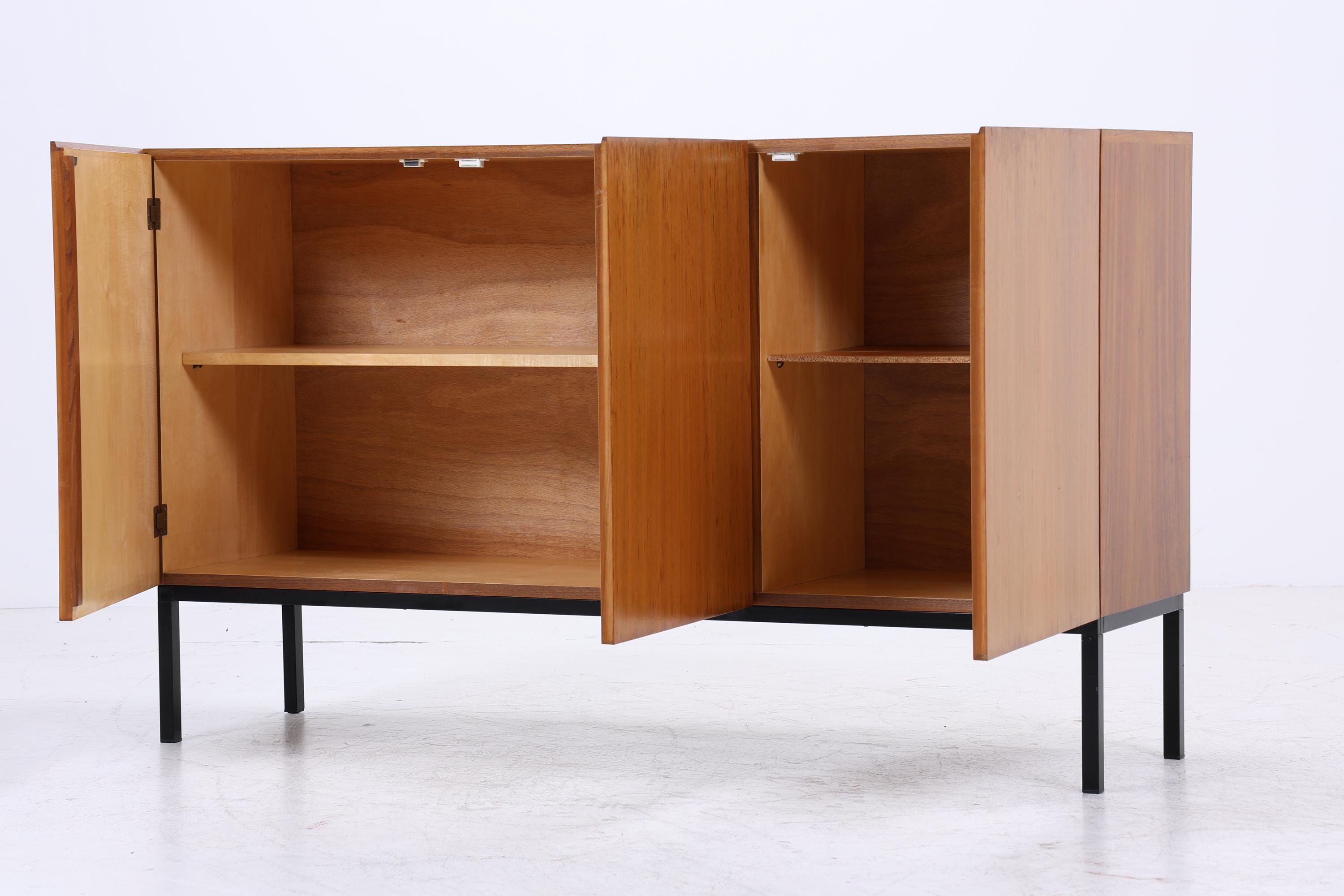 Vintage Highboard 60er Jahre | Mid Century Sideboard Schubladen Schrank Holz Aufbewahrung