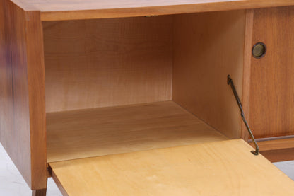 Vintage Lowboard 60er Jahre | Mid Century Sideboard mit Schubladen &amp; Fächern  Retro Holz Aufbewahrung