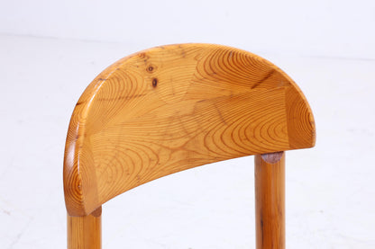 2er Set Holzstühle von Rainer Daumiller, 1970er  | Mid Century Küchen Stuhl Esszimmerstühle Vintage Retro