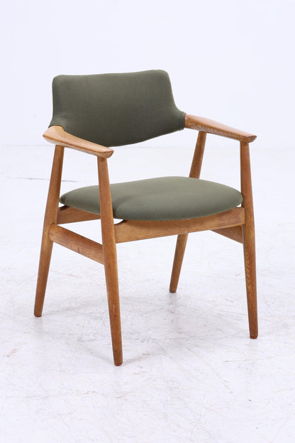 3er Set Eiche Stühle von Erik Kirkegaard für Glostrup  | Mid Century Designklassiker | Vintage Stuhl | Retro Stuhl Grün