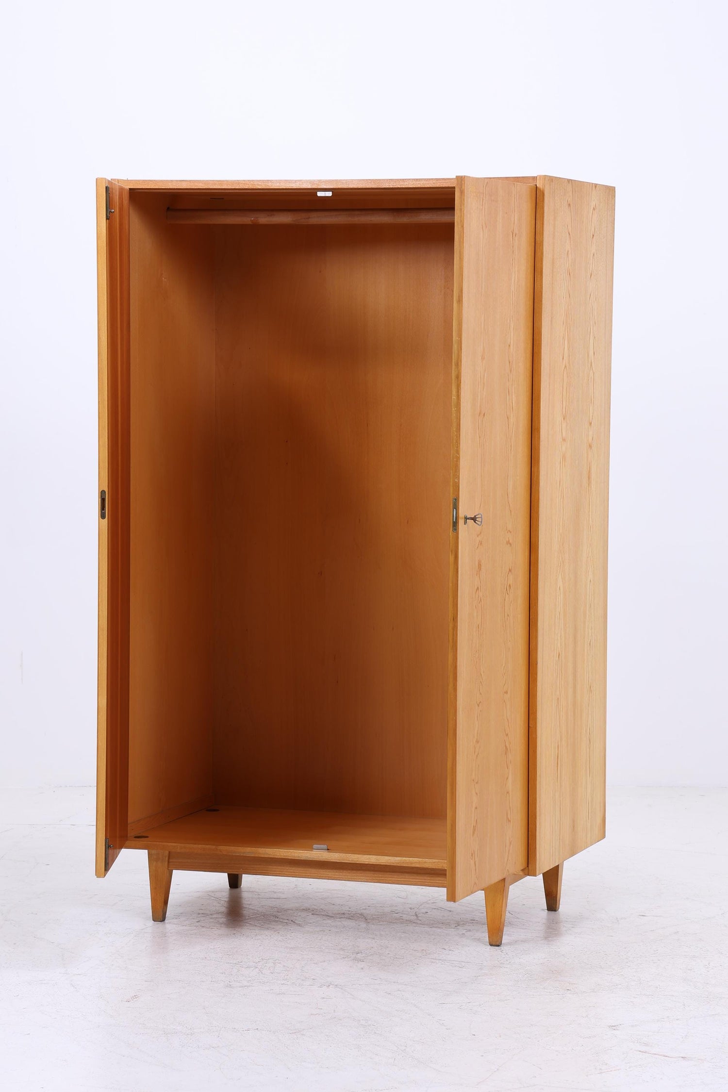 Hellerau Kleiderschrank 60er Jahre | Mid Century Wäscheschrank  Serie 602 Vintage Fächerschrank Franz Ehrlich Retro 70er