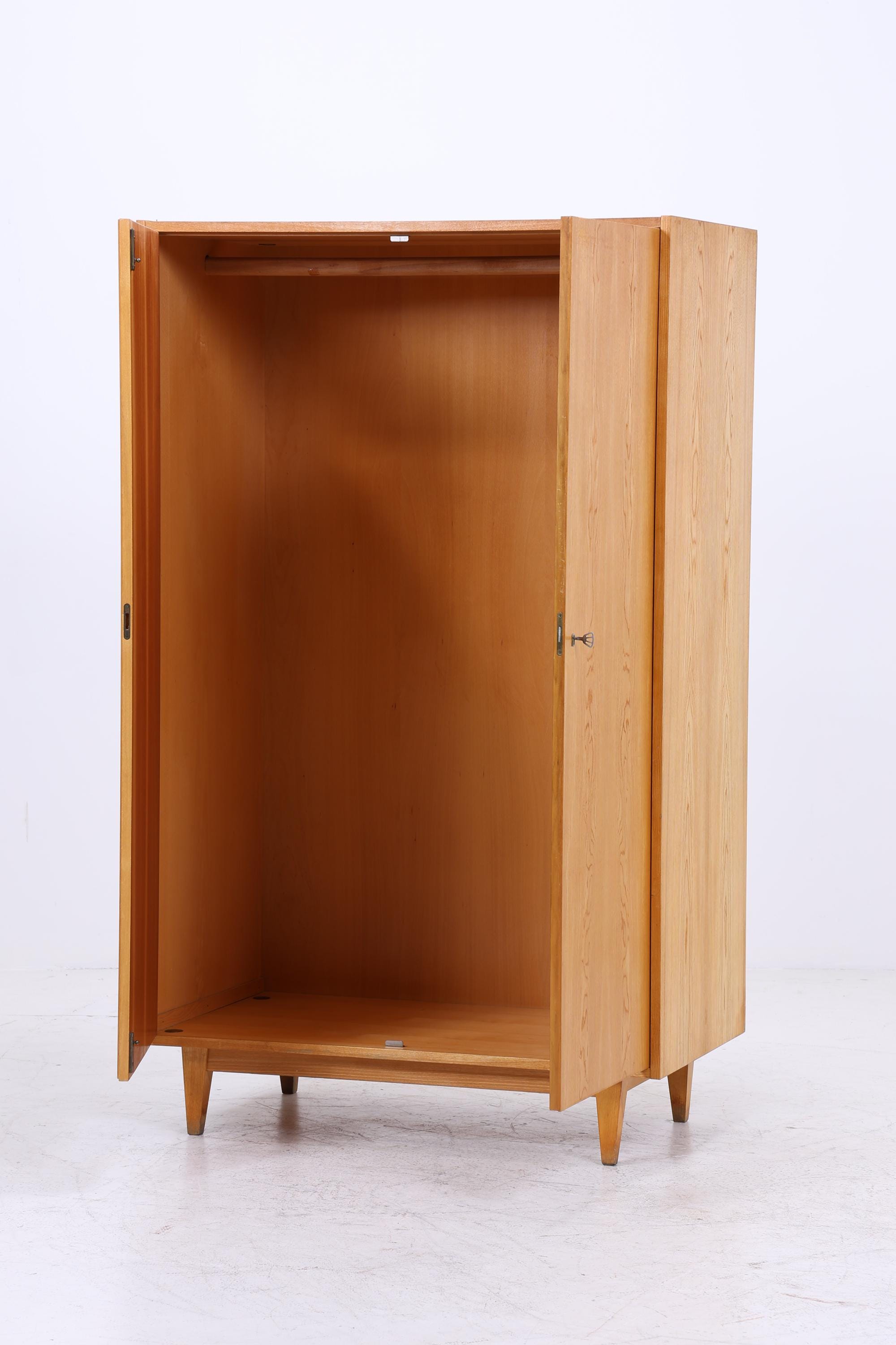 Hellerau Kleiderschrank 60er Jahre | Mid Century Wäscheschrank  Serie 602 Vintage Fächerschrank Franz Ehrlich Retro 70er
