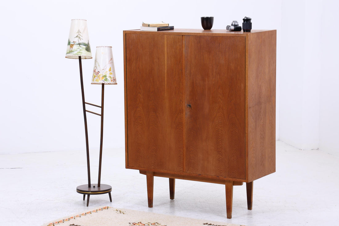Hellerau Wäscheschrank 602/B aus den 60er Jahren | Mid Century Kleiderschrank Vorratsschrank Vintage Fächerschrank Retro 70er