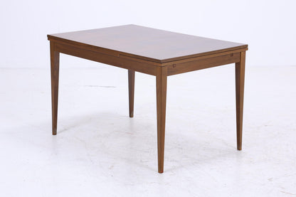 Wunderschöner Nussbaum Mid-Century Esstisch | Vintage Ausziehbarer Küchentisch 1960er Holz