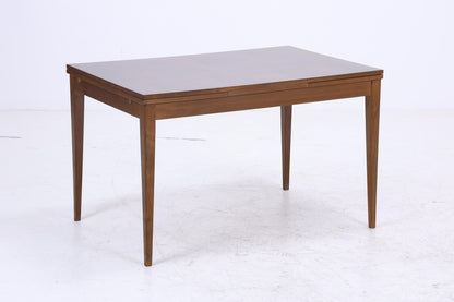 Wunderschöner Nussbaum Mid-Century Esstisch | Vintage Ausziehbarer Küchentisch 1960er Holz