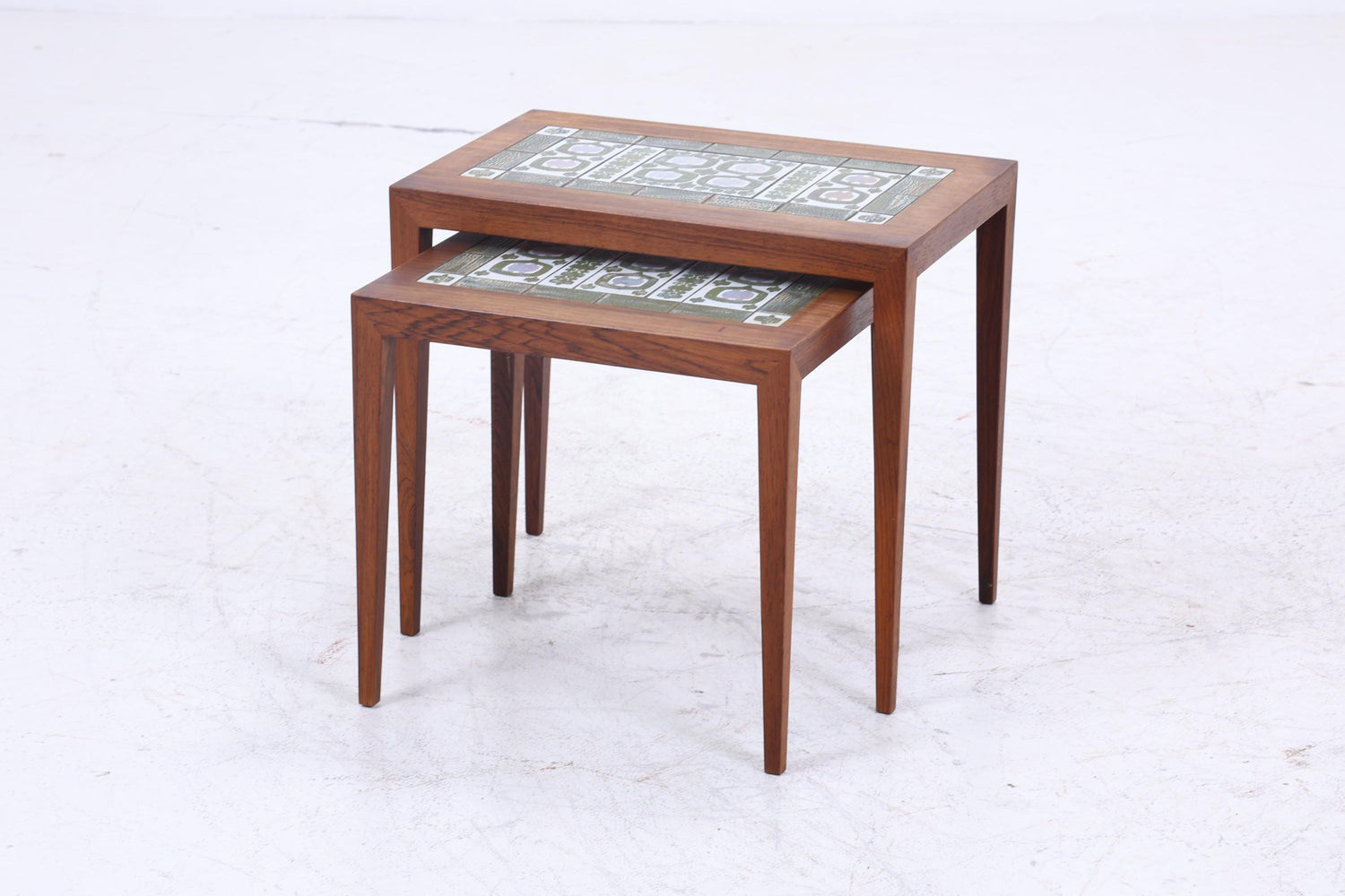 Vintage Satztische von Severin Hansen für Haslev Møbelsnedkeri 60er Jahre | Mid Century Couchtische | 3 Beistelltische 60er Jahre Palisander