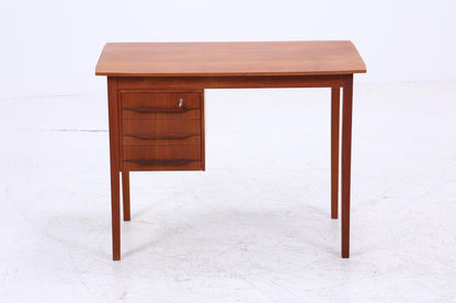 Vintage Teak Schreibtisch aus den 60ern | Mid Century Schubladen Arbeitstisch Bürotisch Tisch Retro Holz