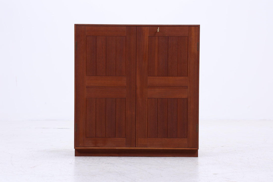 Seltener Vintage Mahagoni Schrank von Mogens Koch für Rud Rasmusson | Mid Century Kommode | Holz Schrank Modul Aufbewahrung 80er Jahre