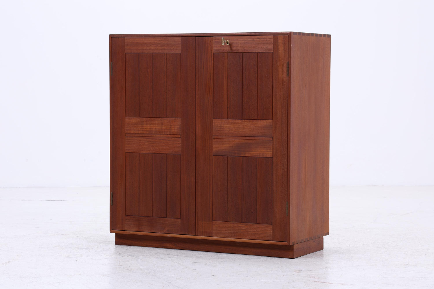 Seltener Vintage Mahagoni Schrank von Mogens Koch für Rud Rasmusson | Mid Century Kommode | Holz Schrank Modul Aufbewahrung 80er Jahre