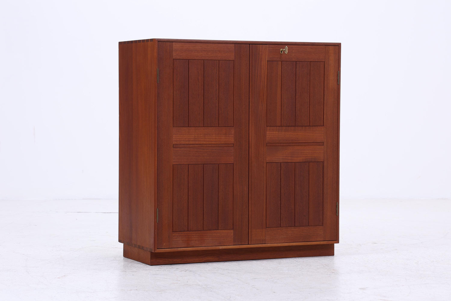 Seltener Vintage Mahagoni Schrank von Mogens Koch für Rud Rasmusson | Mid Century Kommode | Holz Schrank Modul Aufbewahrung 80er Jahre