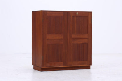 Seltener Vintage Mahagoni Schrank von Mogens Koch für Rud Rasmusson | Mid Century Kommode | Holz Schrank Modul Aufbewahrung 80er Jahre