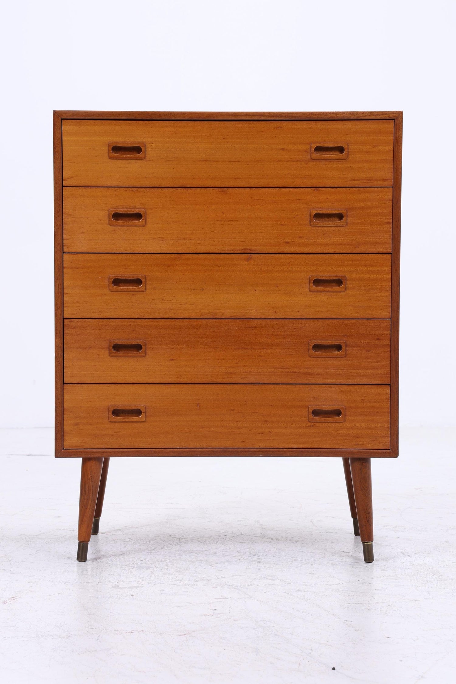 Vintage Teak Schubladen Kommode | Mid Century Schrank Holz Aufbewahrung 60er Jahre Herrenkommode