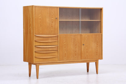 Hellerau Vintage Vitrine | Mid Century Highboard Serie 602 Franz Ehrlich Schrankwand Schrank Aufbewahrung