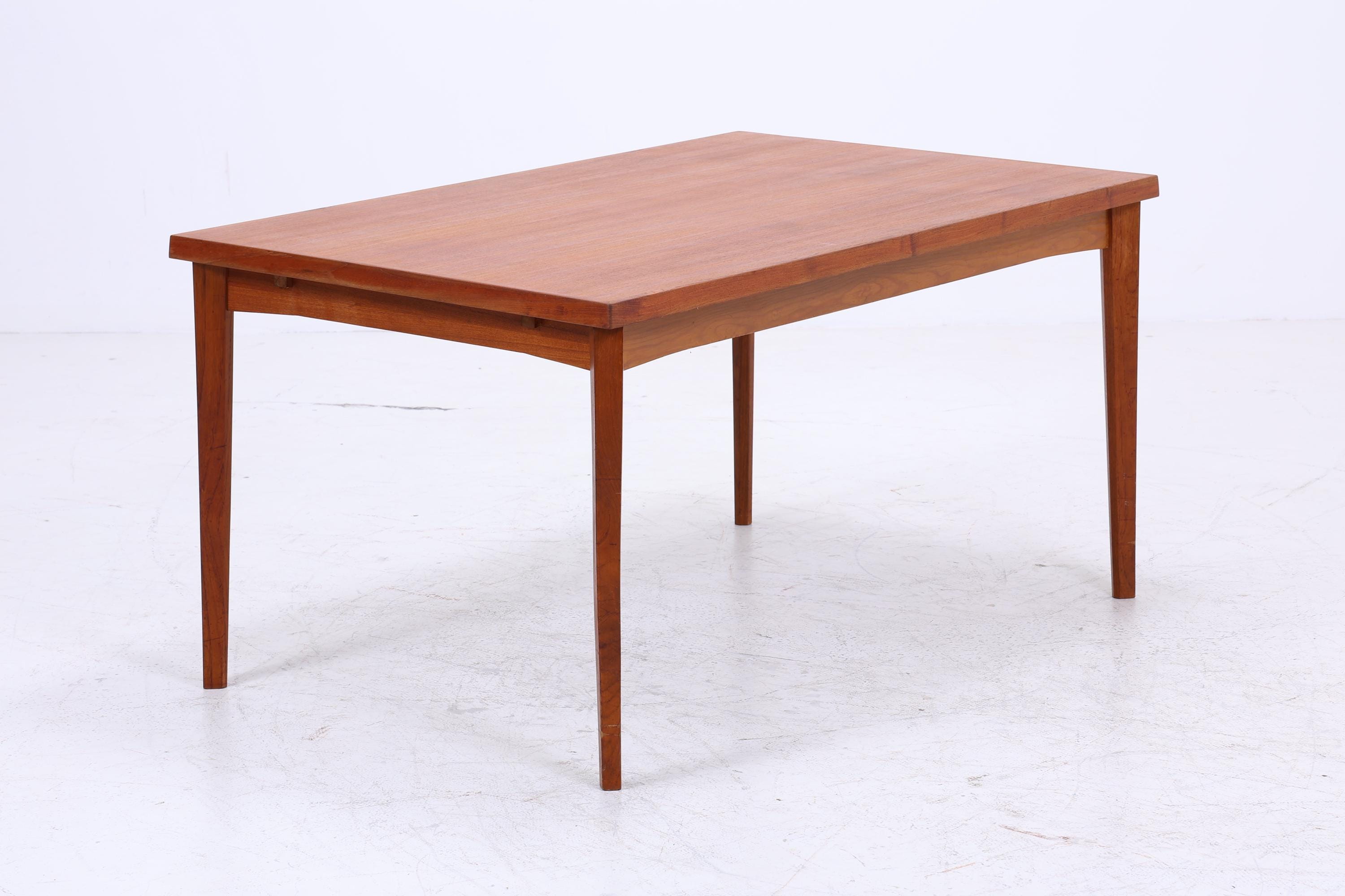 Vintage Teak Esstisch Danish Design | Mid-Century Ausziehbarer Küchentisch 1960er Teak Holz