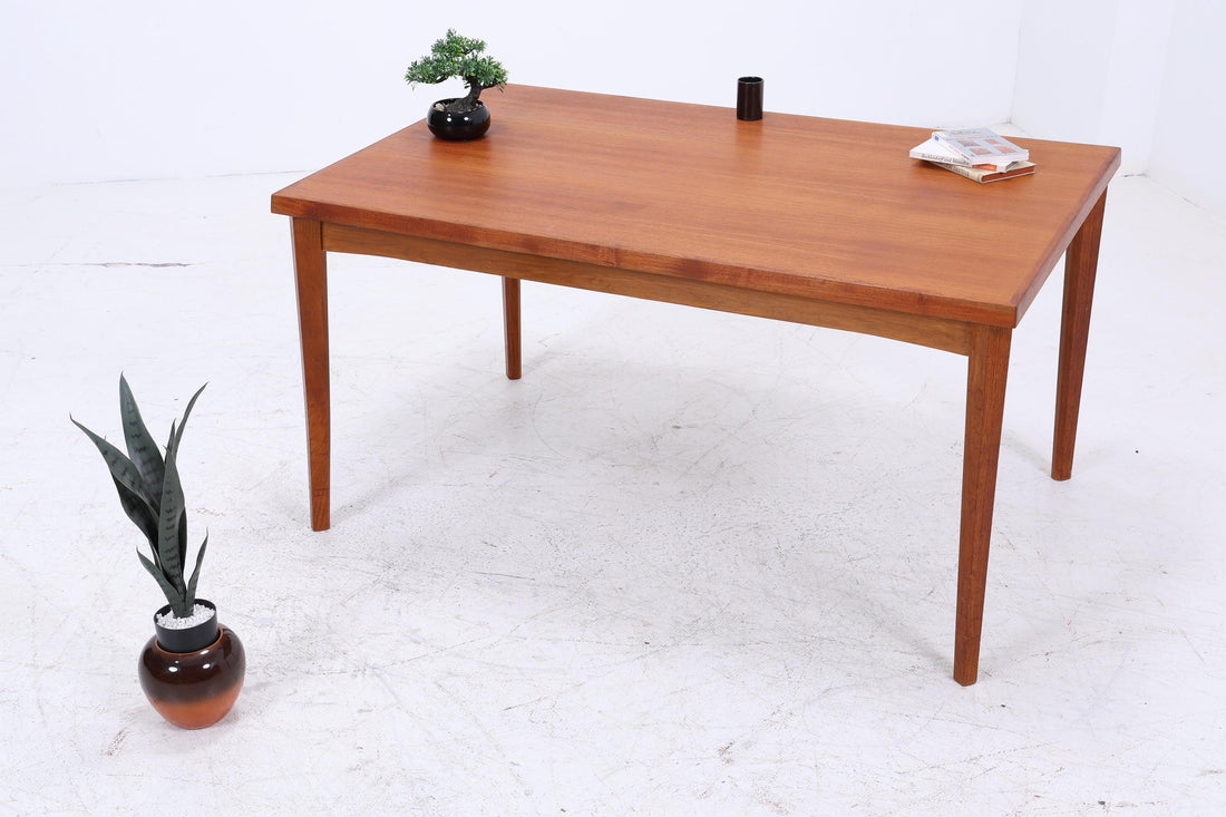 Vintage Teak Esstisch Danish Design | Mid-Century Ausziehbarer Küchentisch 1960er Teak Holz
