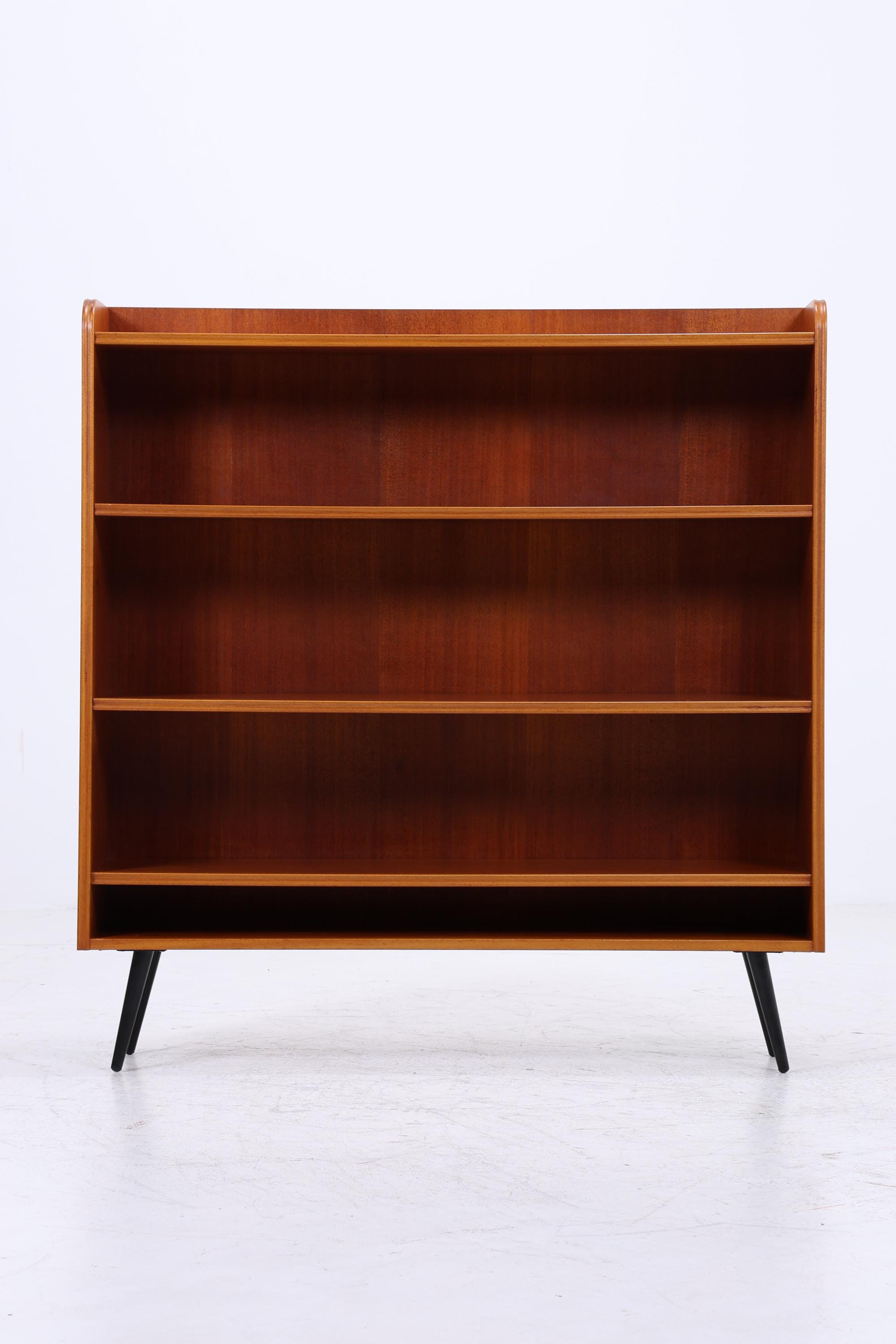 Vintage Regal 60er Jahre | Mid Century kleines Bücherregal Retro Holz Aufbewahrung