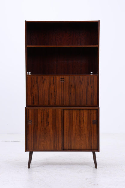 Vintage Regal 60er Jahre | Mid Century Bücherregal Retro Sekretär Schrank Holz Aufbewahrung