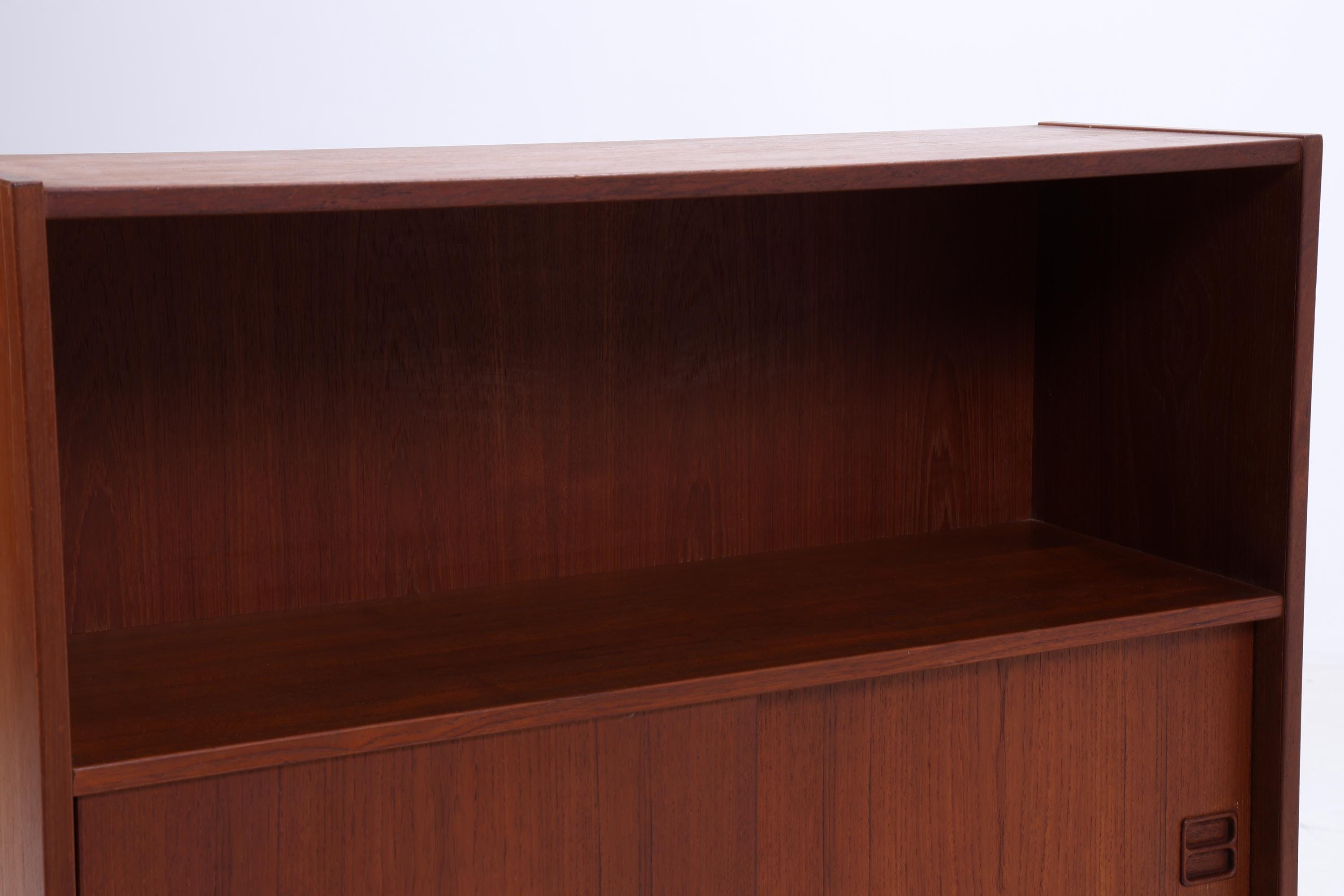 Vintage Teak Regal 60er Jahre | Mid Century Bücherregal Retro Schrank Holz Aufbewahrung