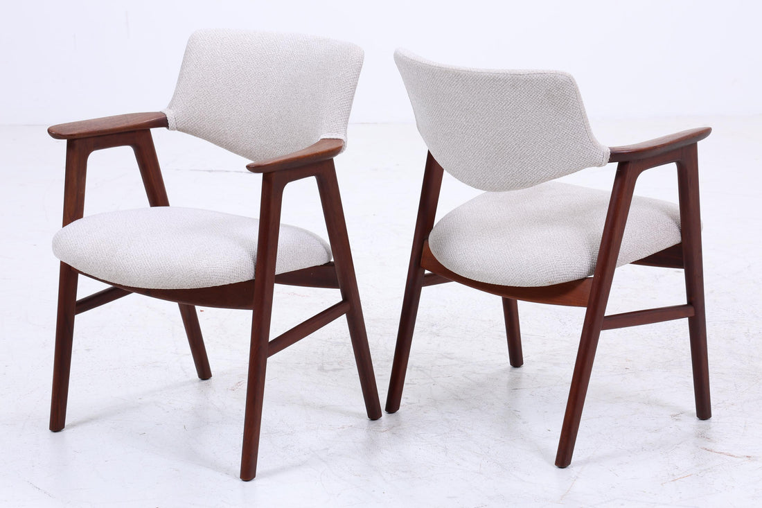 2er Set Teak Stühle von Erik Kirkegaard für Glostrup  | Mid Century Designklassiker | Vintage Stuhl | Retro Stuhl