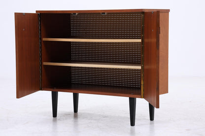 Vintage Schuhkommode 60er Jahre | Mid Century Kommode Schrank 60er Jahre Aufbewahrung Retro 70er Holz