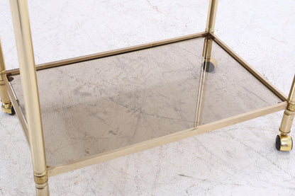 Vintage Glas Servierwagen aus den 60ern | Mid Century Tisch Telefontisch Beistelltisch Retro