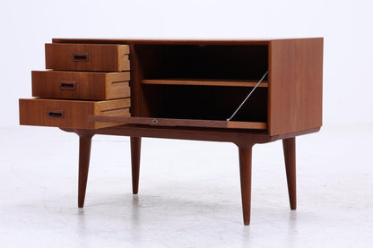 Kleine Vintage Teak Schubladen Kommode von Omann Jun | Mid Century Danish Design Lowboard Holz Aufbewahrung 60er Jahre Schrank