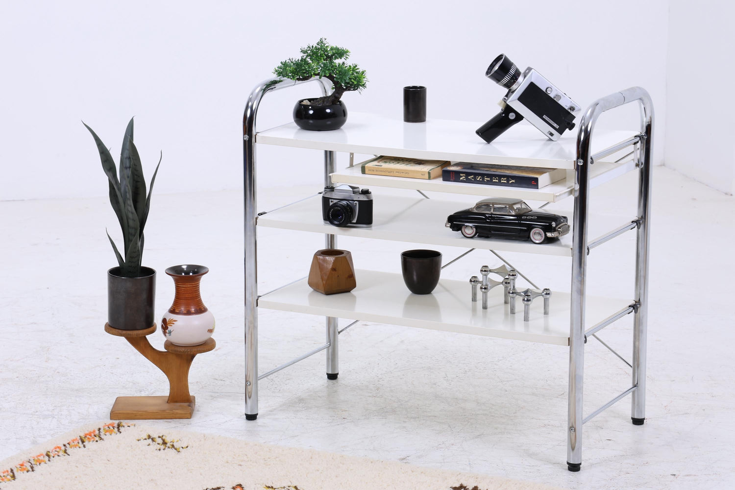 Vintage IKEA Regal &quot;Niklas&quot; 80er Jahre | Mid Century kleines Bücherregal Retro Holz Aufbewahrung