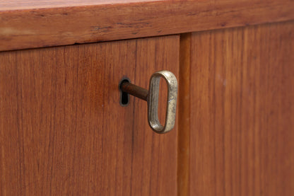 Vintage Teak Highboard 60er Jahre | Mid Century Sideboard Schrank Holz Aufbewahrung