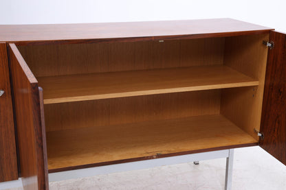 Vintage Sideboard 60er Jahre | Mid Century Schubladen Anrichte Palisander Highboard Holz Aufbewahrung