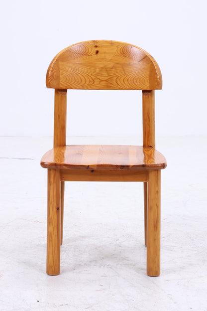 2er Set Holzstühle von Rainer Daumiller, 1970er  | Mid Century Küchen Stuhl Esszimmerstühle Vintage Retro