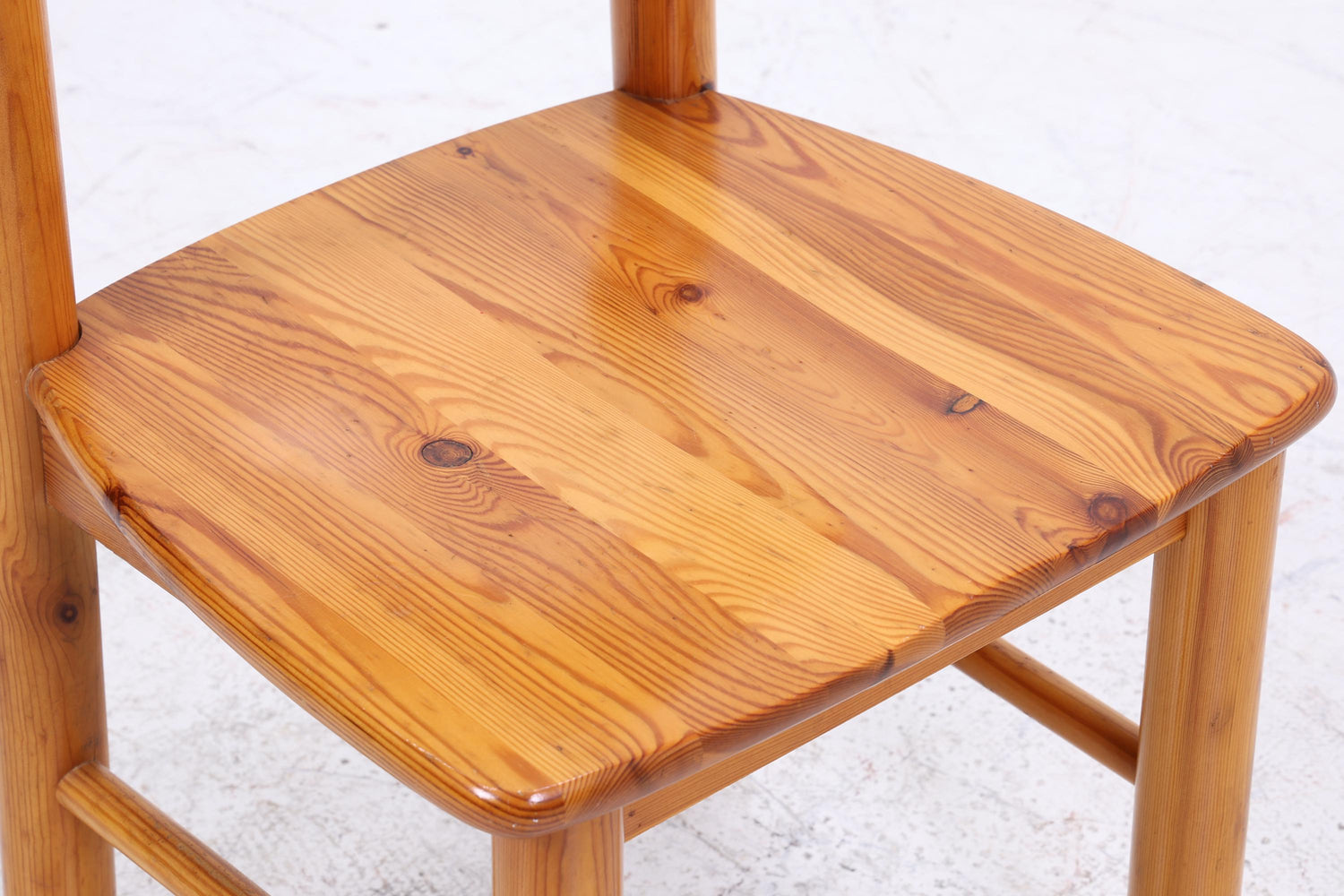 4er Set Holzstühle von Rainer Daumiller, 1970er  | Mid Century Küchen Stuhl Esszimmerstühle Vintage Retro