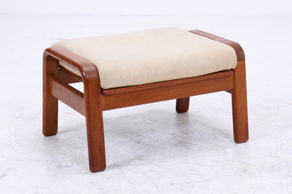 Vintage Fußhocker aus Teak von HS Design | Mid Century Hocker Ottomane Lounge Danish Design 70er