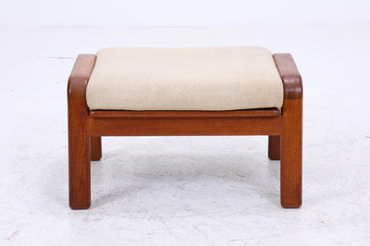 Vintage Fußhocker aus Teak von HS Design | Mid Century Hocker Ottomane Lounge Danish Design 70er