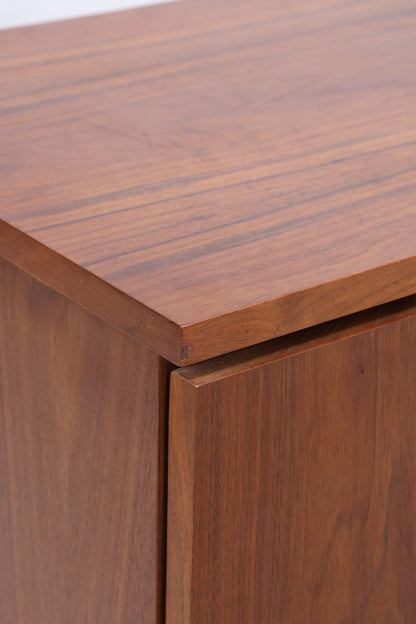 Vintage Sideboard 60er Jahre | Mid Century TV Board mit Schubladen &amp; Fächern Retro Holz Aufbewahrung